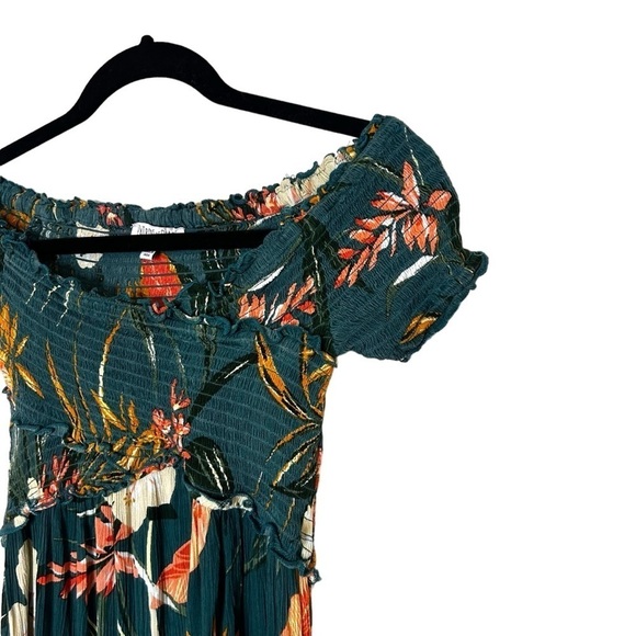 Patrons of Peace Smocked Off The Shoulder Floral Maxi Dress - Picture 5 of 11